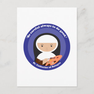 Postal Caterina de Bolonia
