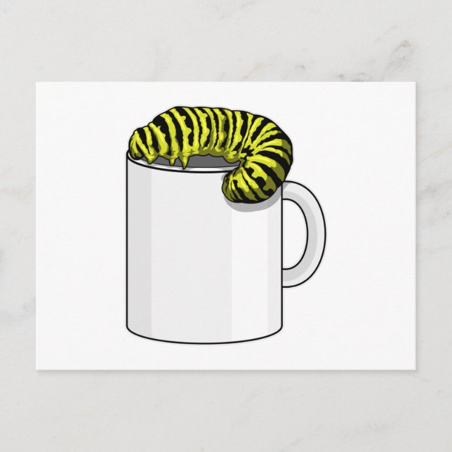 Postal Caterpillar con Mug (Anverso)