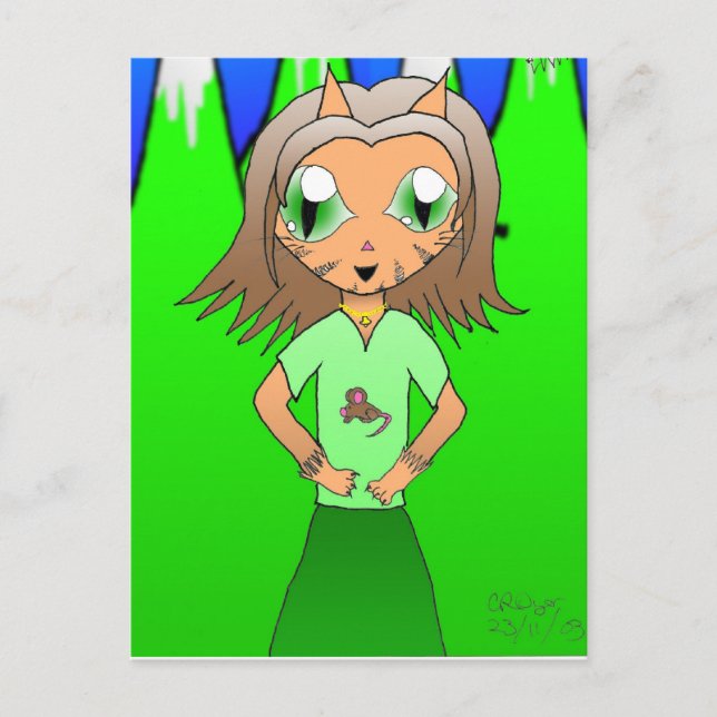 Postal CatGirl (Anverso)