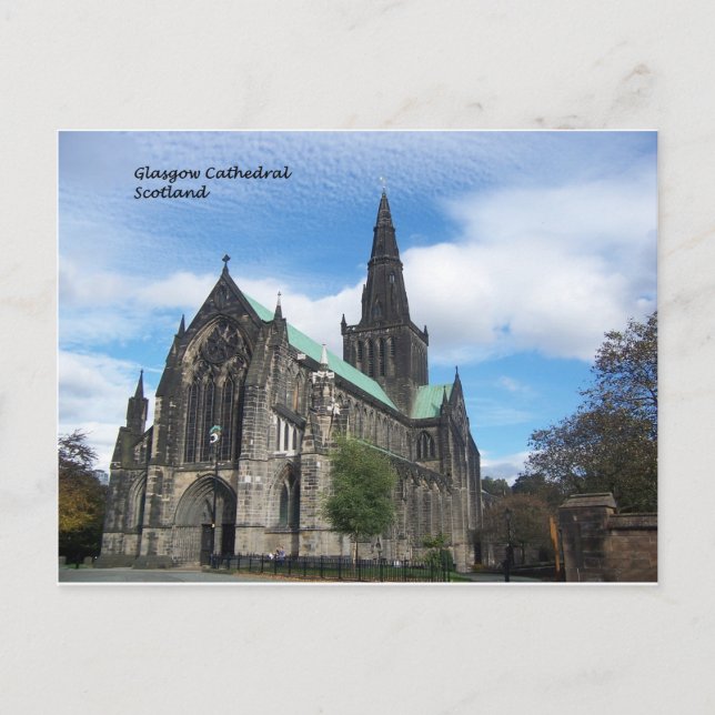 Postal CATHDRAL DE GLASGOW - Escocia (Anverso)