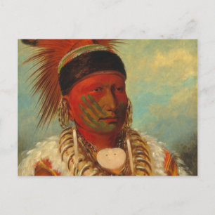 Postal Catlin - La Nube Blanca, Jefe Principal de los Iow