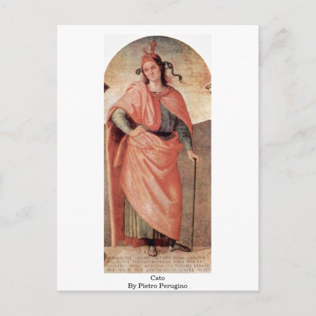 Postal Cato De Pietro Perugino (Anverso)