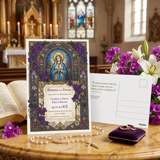Postal Católica española Reserva la Fecha Cristiana (Subido por el creador)