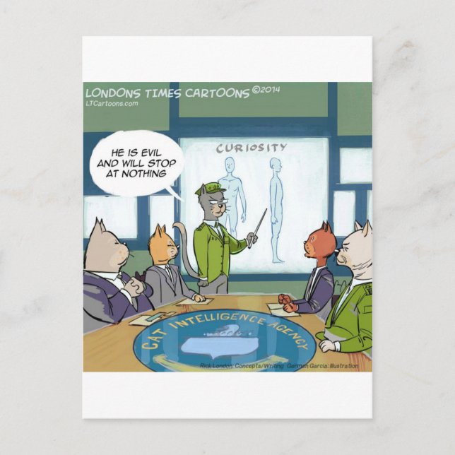 Postal Cats Natural Enemy Funny (Anverso)
