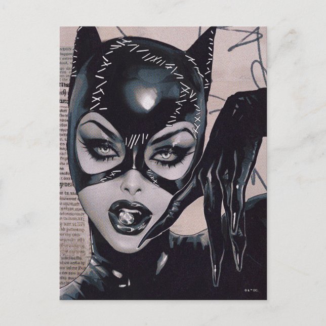 Postal Catwoman #50 Sozomaika Cover Illustration (Anverso)