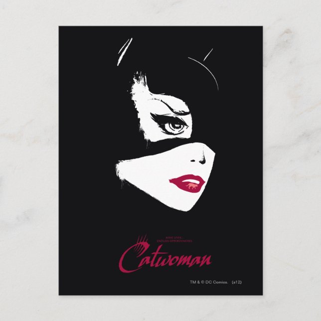 Postal Catwoman Nueve vidas (Anverso)