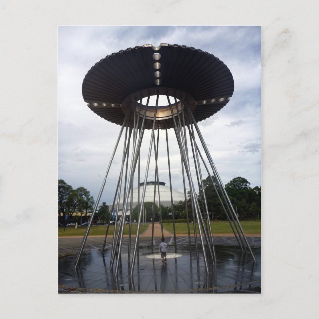 Postal cauldron del estadio (Anverso)