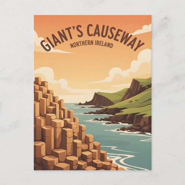 Postal Causway del Gigante Irlanda del Norte (Anverso)