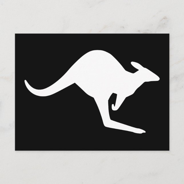 Postal Cautela canguro (Anverso)