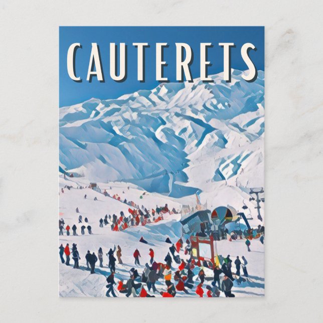 Postal Cauterets Station de ski (Anverso)