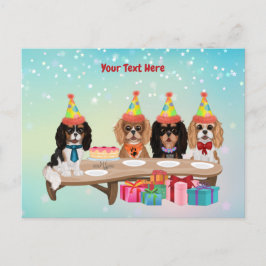 Postal Cavalier King Charles Spaniel de cumpleaños