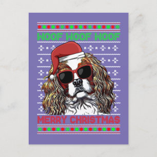 Postal Cavalier King Charles Spaniel Dog Woof Merry Chris