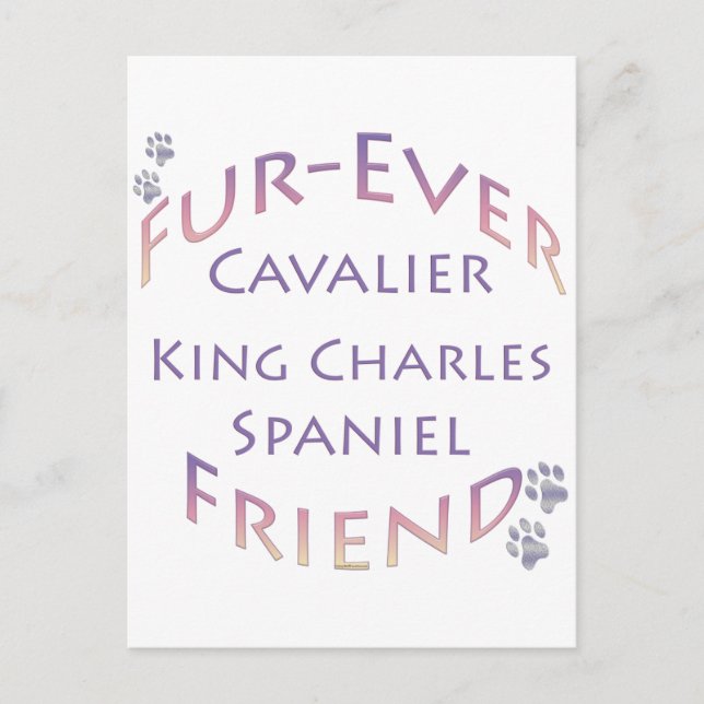 Postal Cavalier King Charles Spaniel Furever (Anverso)