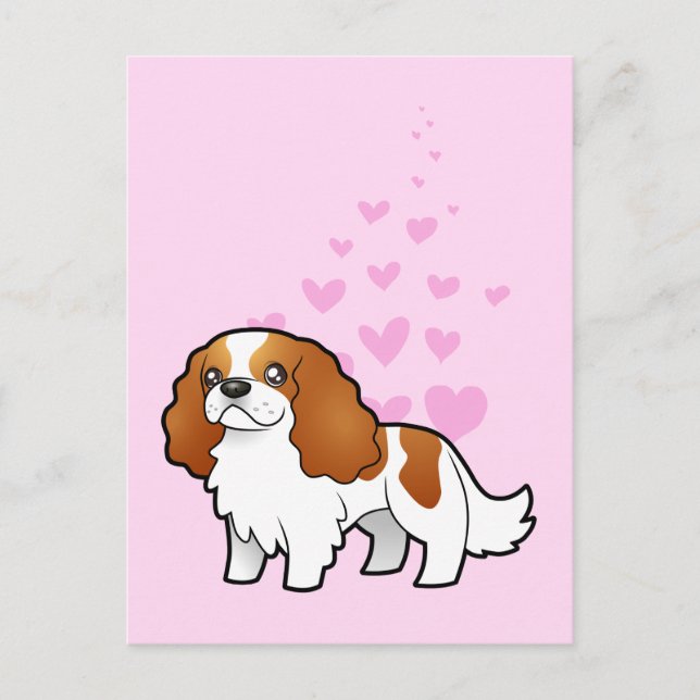 Postal Cavalier King Charles Spaniel Love (Anverso)