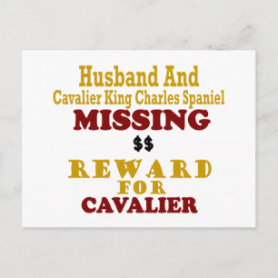 Postal Cavalier King Charles y su marido pierden la recom