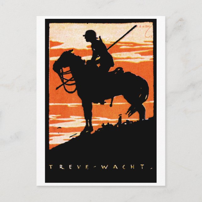 Postal Cavalry alemana WWI (Anverso)