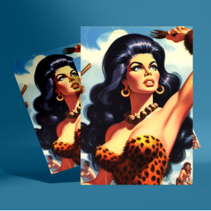 Postal Cavewoman caliente