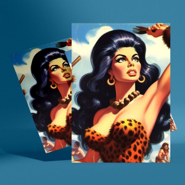 Postal Cavewoman caliente (Subido por el creador)