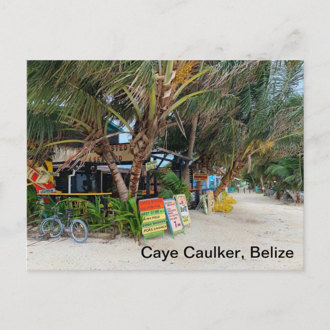 Postal Caye Caulker (Anverso)