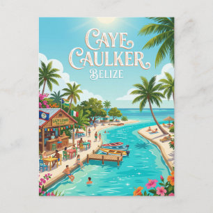 Postal Caye Caulker Village Belice