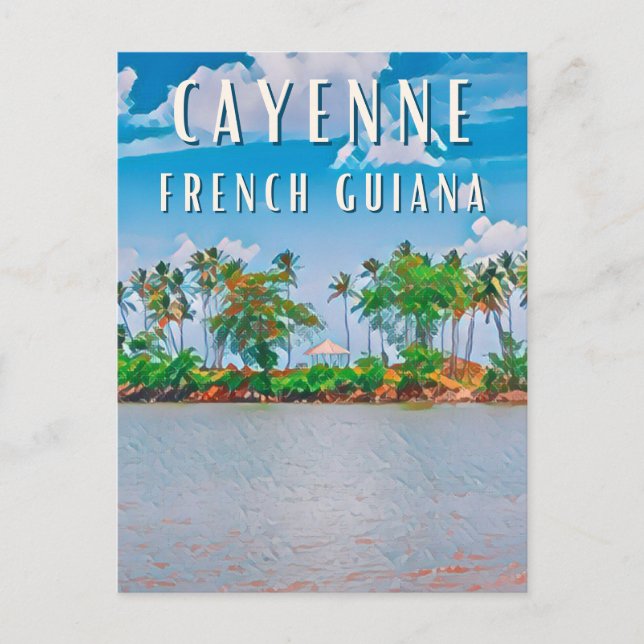 Postal Cayenne, la porte d'entrée de la Guyane française (Anverso)