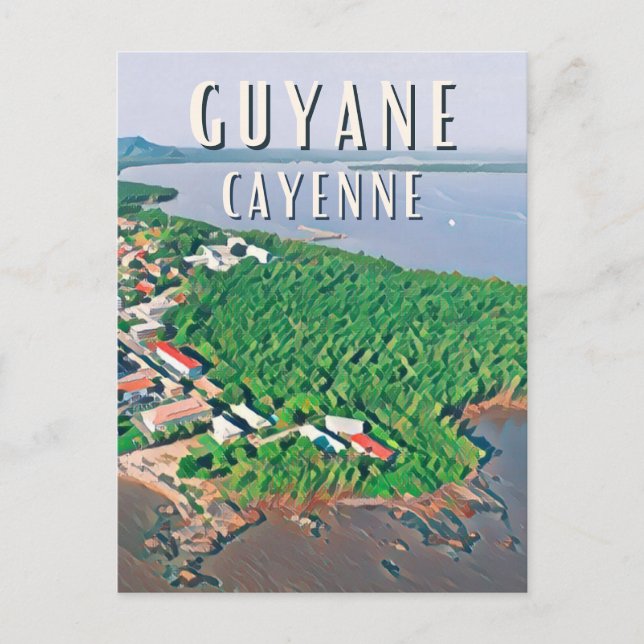 Postal Cayenne Photo Vintage  (Anverso)
