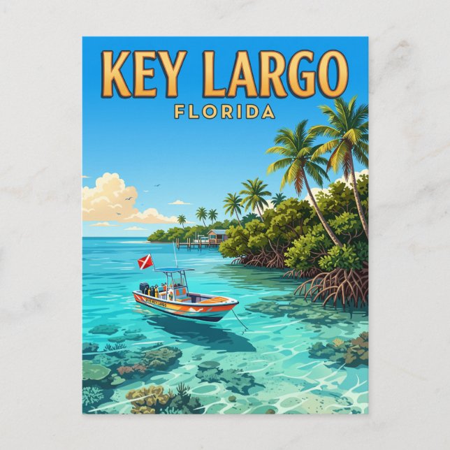 Postal Cayo Largo Florida (Anverso)
