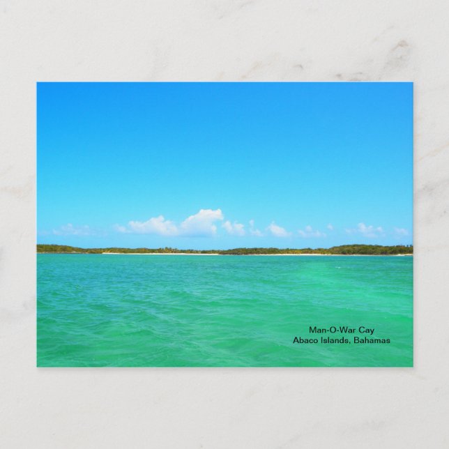 Postal Cayo Man0War (Anverso)