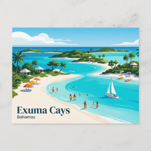 Postal Cayos Exuma Bahamas