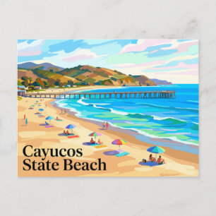 Postal Cayucos State Beach California