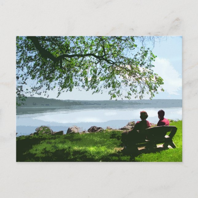 Postal Cayuga Lake Bench (Anverso)