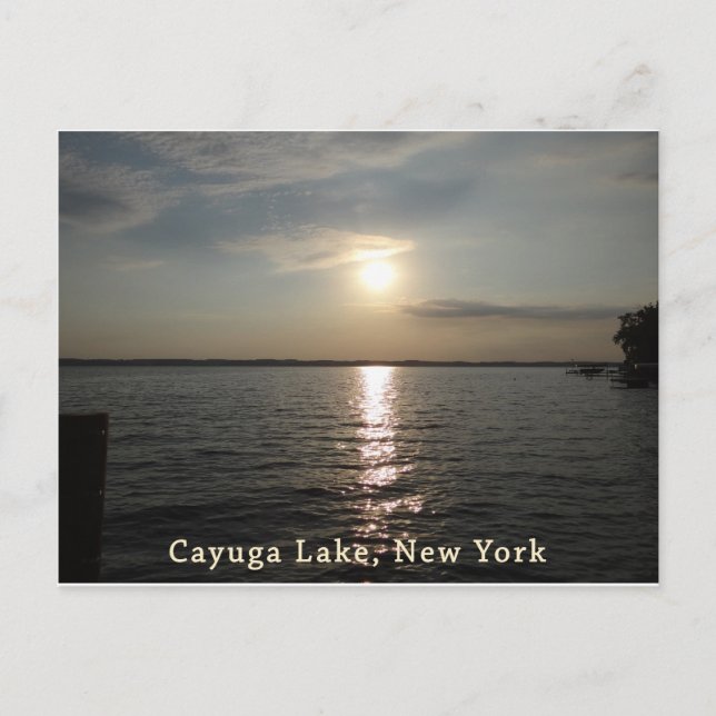 Postal Cayuga Lake Sunset (Anverso)