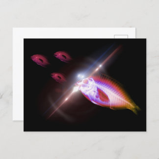 Postal Caza Cena de peces de rayos X 1