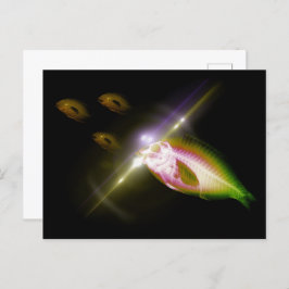 Postal Caza Cena de peces de rayos X 4