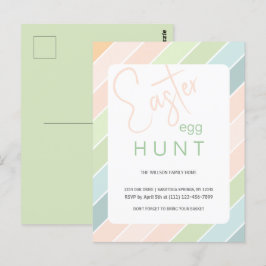 Postal Caza de huevos de pascua Creamy Ice Cream Fiesta