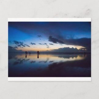 Postal Caza de la almeja de la tarde