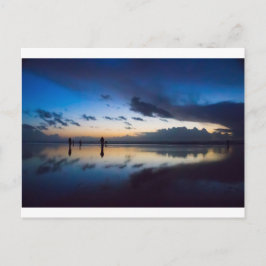 Postal Caza de la almeja de la tarde