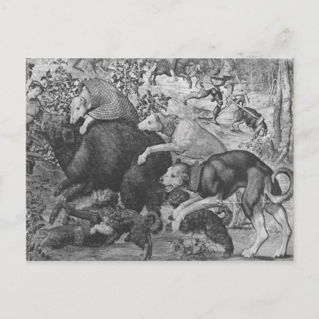 Postal Caza de Maximilian, Capricornio (Anverso)
