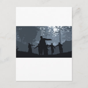 Postal Caza del zombi en el bosque
