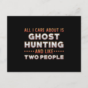 Postal Caza Fantasma Y Me Gusta Dos Personas Fantasma Caz