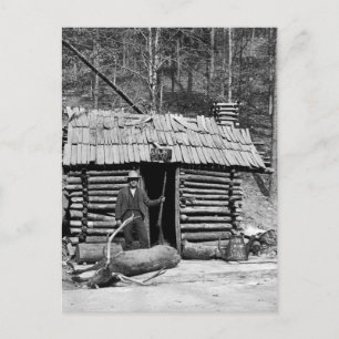 Postal Cazador de ciervos, 1901