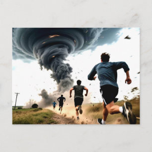 Postal Cazador de Tornados Divertido
