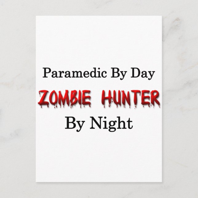Postal Cazador paramédico/zombie (Anverso)