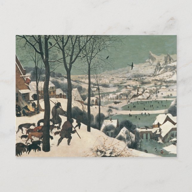 Postal Cazadores en la nieve - enero de 1565 (Anverso)