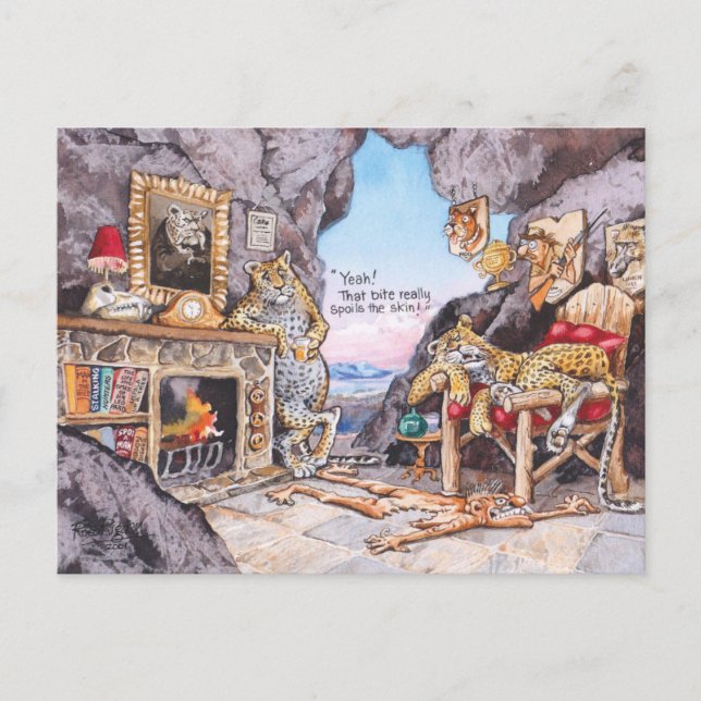 Postal Cazadores extraños (Anverso)