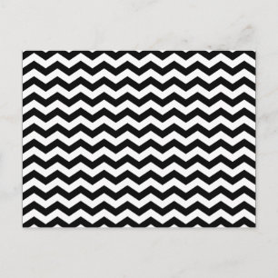 Postal Cebra blanca y negra en zig zag