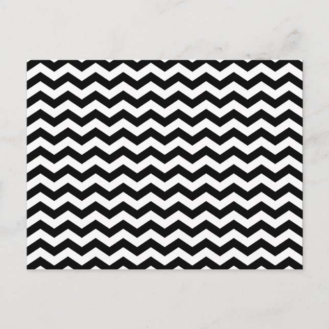 Postal Cebra blanca y negra en zig zag (Anverso)