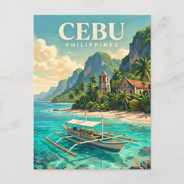 Postal Cebú Filipinas (Anverso)