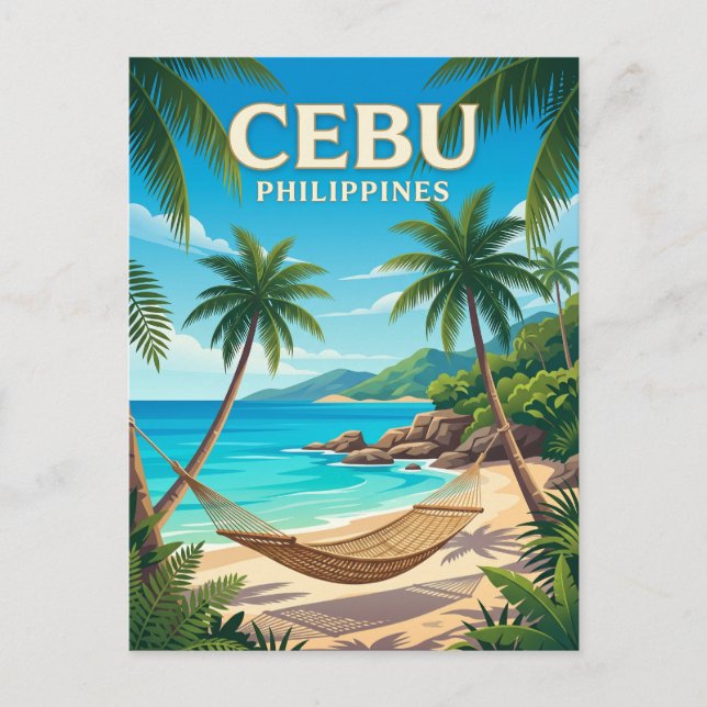 Postal Cebú Hamaca Filipinas (Anverso)