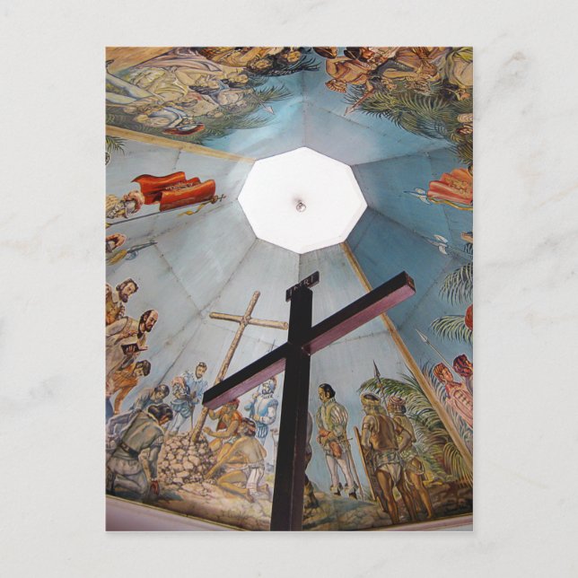 Postal Cebú, la cruz de Magallanes (Anverso)